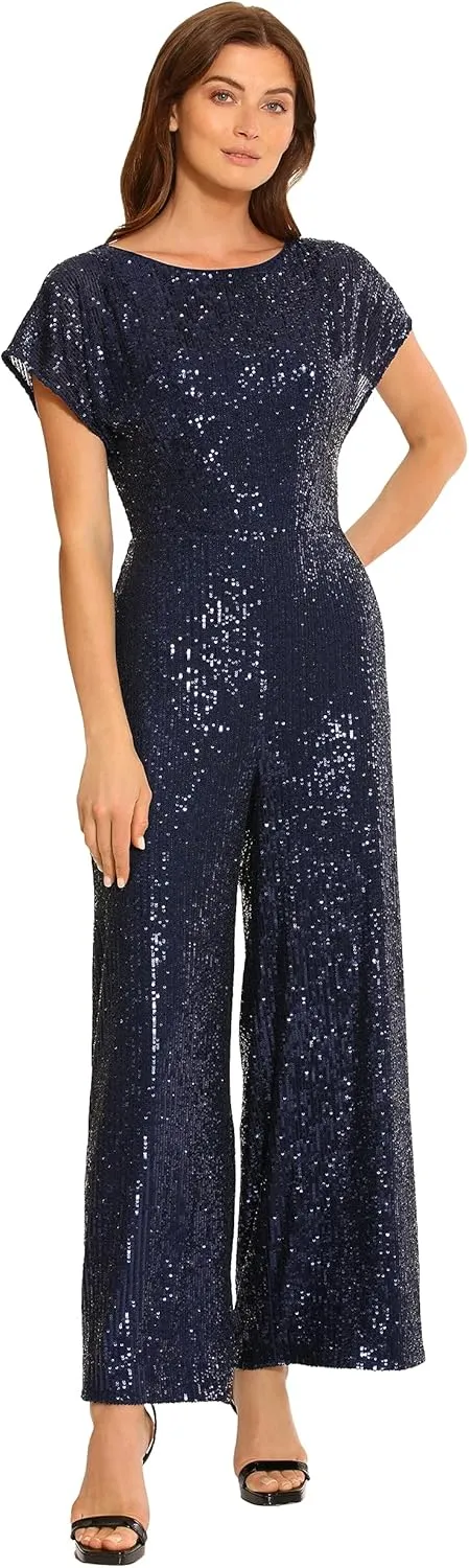 Maggy London womens Wide Neck Jumpsuit