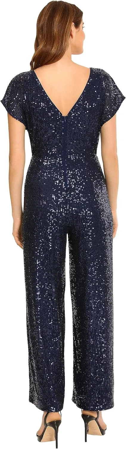 Maggy London womens Wide Neck Jumpsuit