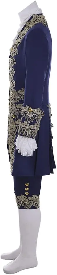 MelangCos Men's Victorian Costume Rococo Costume Suit Prince Cosplay Regency Costume for Halloween