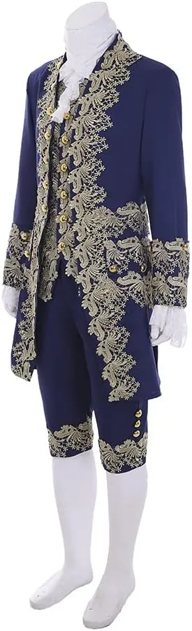 MelangCos Men's Victorian Costume Rococo Costume Suit Prince Cosplay Regency Costume for Halloween