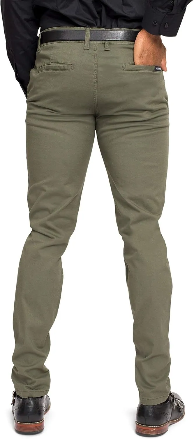 Men's Basic Casual Slim Fit Stretch Chino Pants