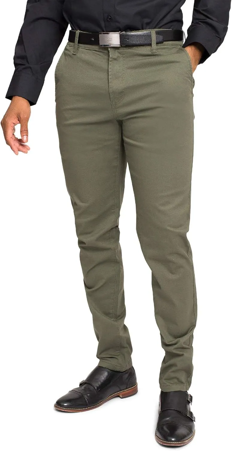 Men's Basic Casual Slim Fit Stretch Chino Pants