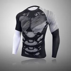 Men's Compression Speed Line Thermal Quick Dry Underwear T-Shirt