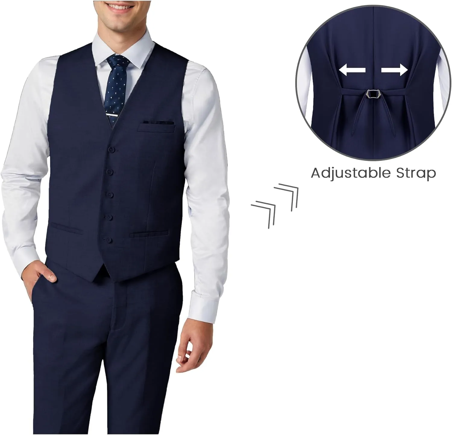 Mens Double Breasted Suit Slim Fit 3 Piece Suit Peak Lapel Solid Blazer Jacket Vest Pant Tuxedo Set for Wedding Business