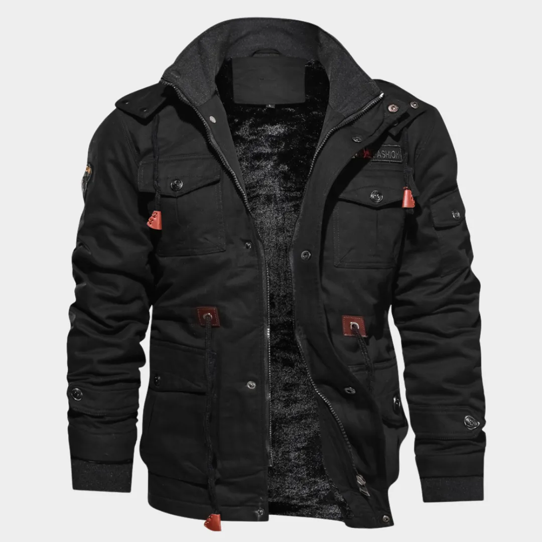 Men's Military Cargo Jacket - Multi-Pocket - Cotton - Warm and Durable - Multiple Colours