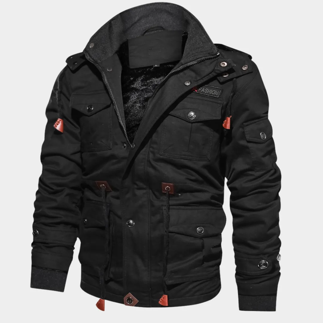 Men's Military Cargo Jacket - Multi-Pocket - Cotton - Warm and Durable - Multiple Colours