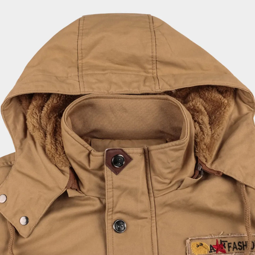 Men's Military Cargo Jacket - Multi-Pocket - Cotton - Warm and Durable - Multiple Colours