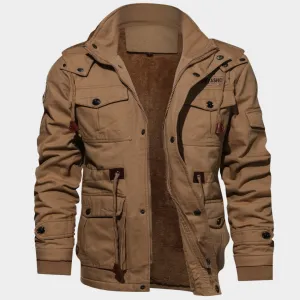 Men's Military Cargo Jacket - Multi-Pocket - Cotton - Warm and Durable - Multiple Colours