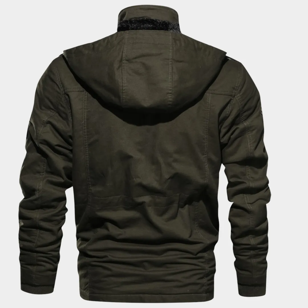 Men's Military Cargo Jacket - Multi-Pocket - Cotton - Warm and Durable - Multiple Colours