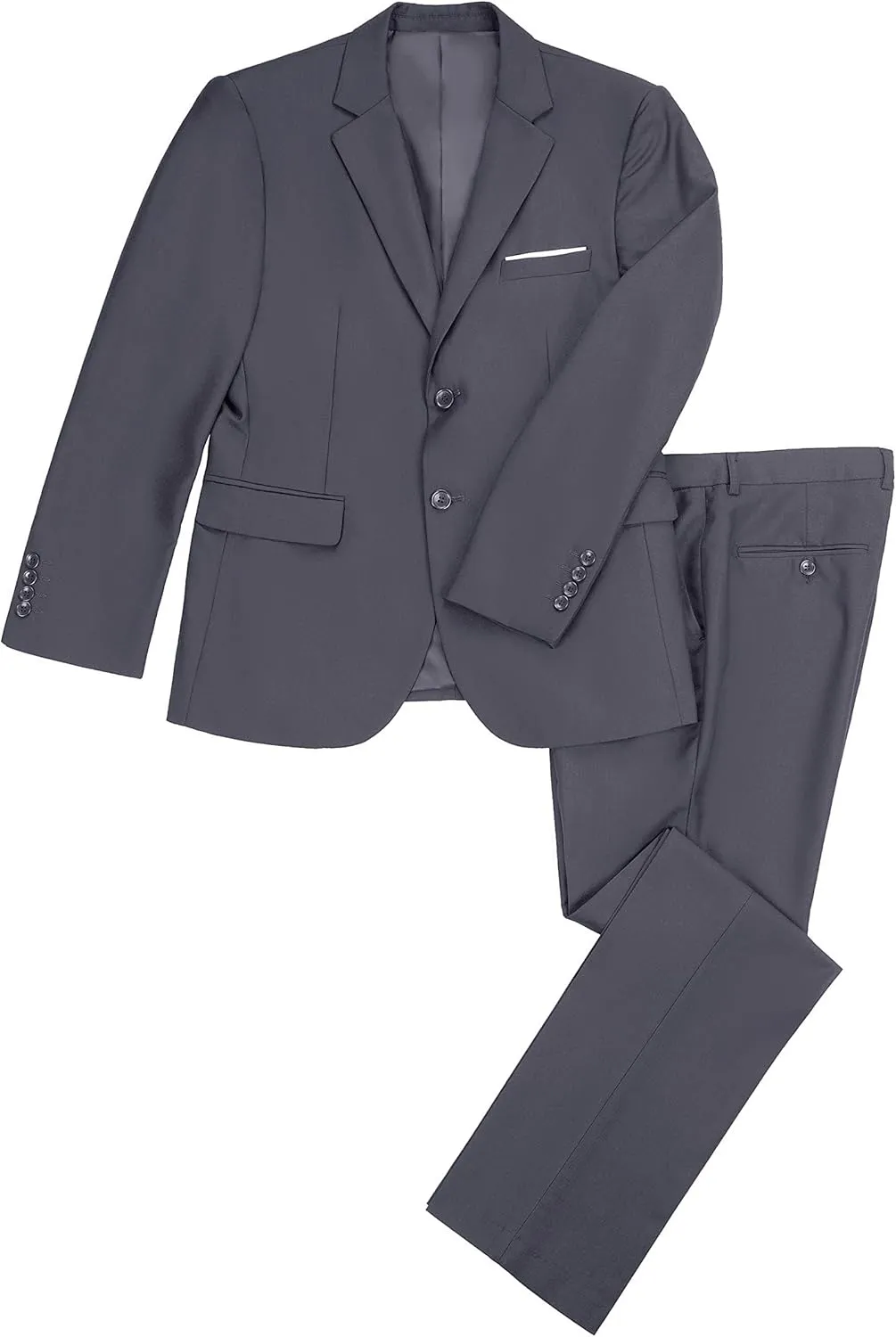 Mens Suits Slim Fit 2 Piece, Solid Blazer Pants Business Suit Set Prom Tuxedo Wedding Suit Jacket Pants Set
