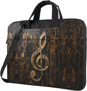 Music Symbol Print Work Casual Office Laptop Shoulder Messenger Bag 13 inch 14 inch 15.6 inch