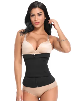 Neoprene Waist Trainer Compression Sauna Sweat Fitness Velcro & Zipper