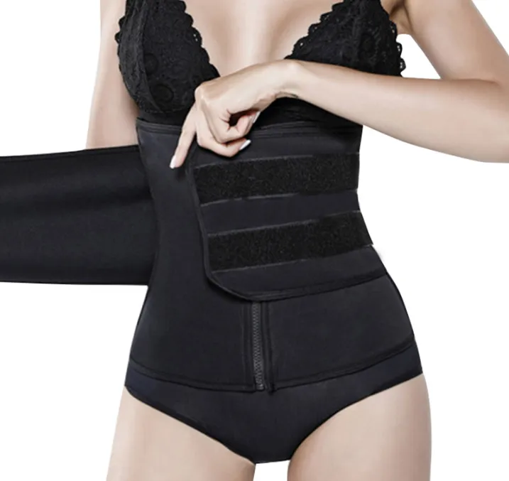 Neoprene Waist Trainer Compression Sauna Sweat Fitness Velcro & Zipper