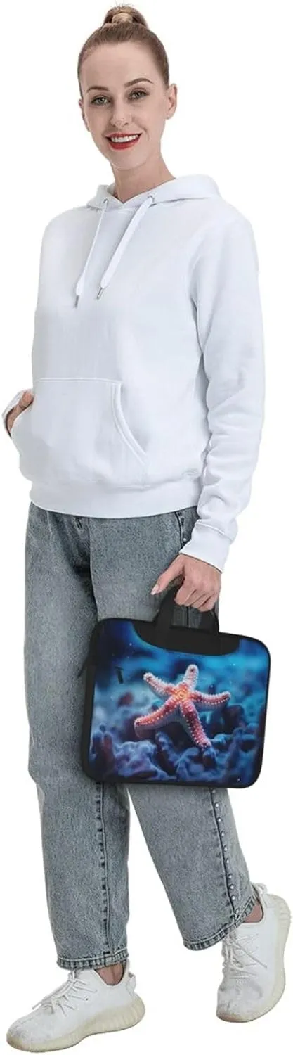 Ocean starfish Print Work Casual Office Laptop Shoulder Messenger Bag 13 inch 14 inch 15.6 inch