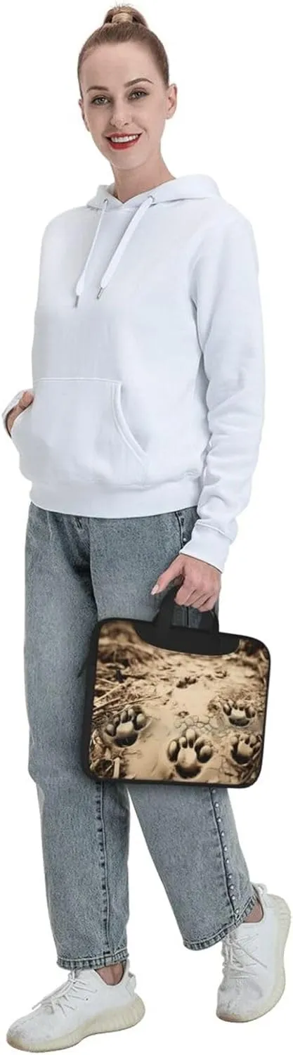 Paw Prints Print Work Casual Office Laptop Shoulder Messenger Bag 13 inch 14 inch 15.6 inch