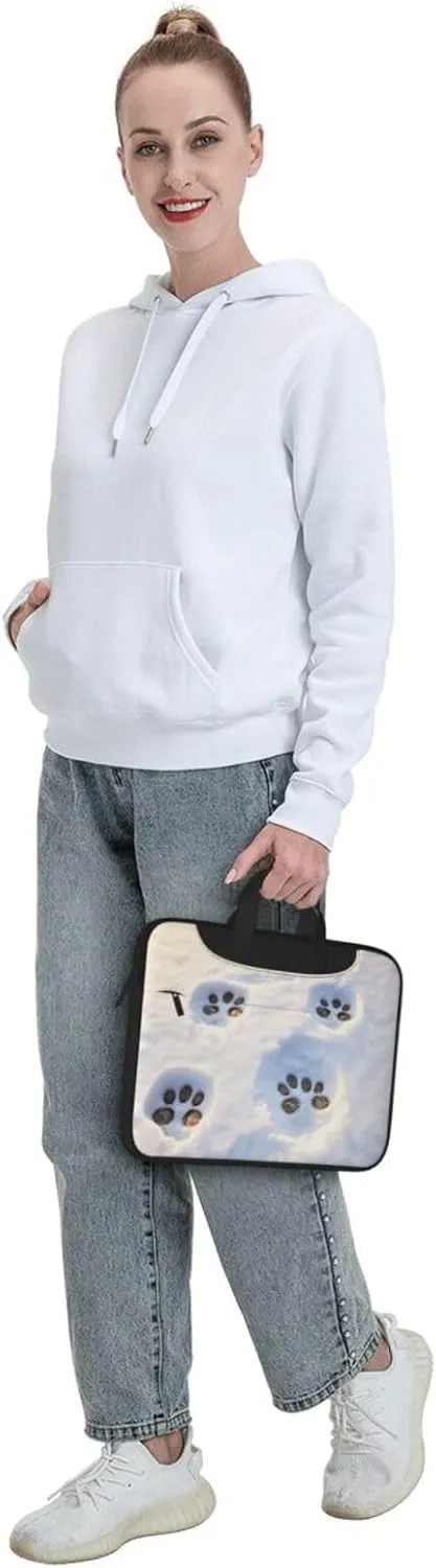 Pawprint Print Work Casual Office Laptop Shoulder Messenger Bag 13 inch 14 inch 15.6 inch