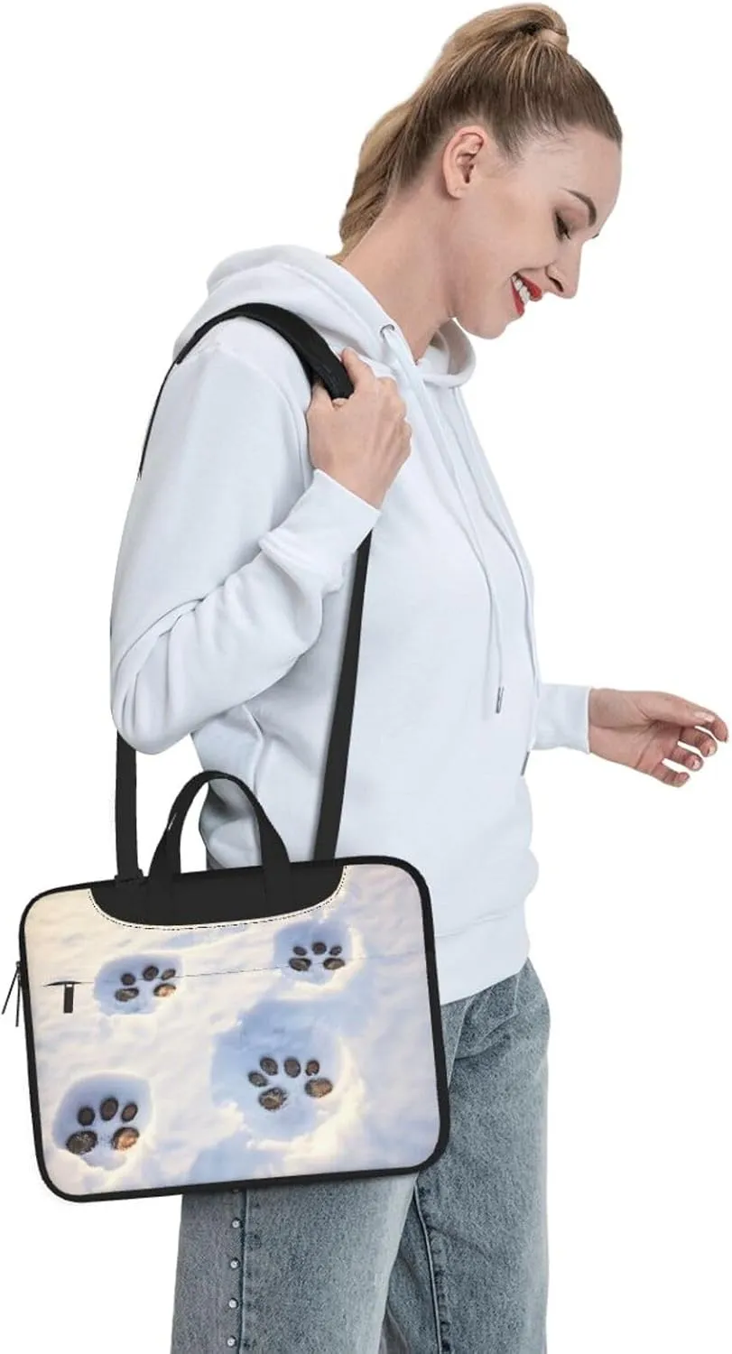 Pawprint Print Work Casual Office Laptop Shoulder Messenger Bag 13 inch 14 inch 15.6 inch