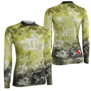 Personalized Zodiac Gemini Women's Long Sleeve Rash Guard