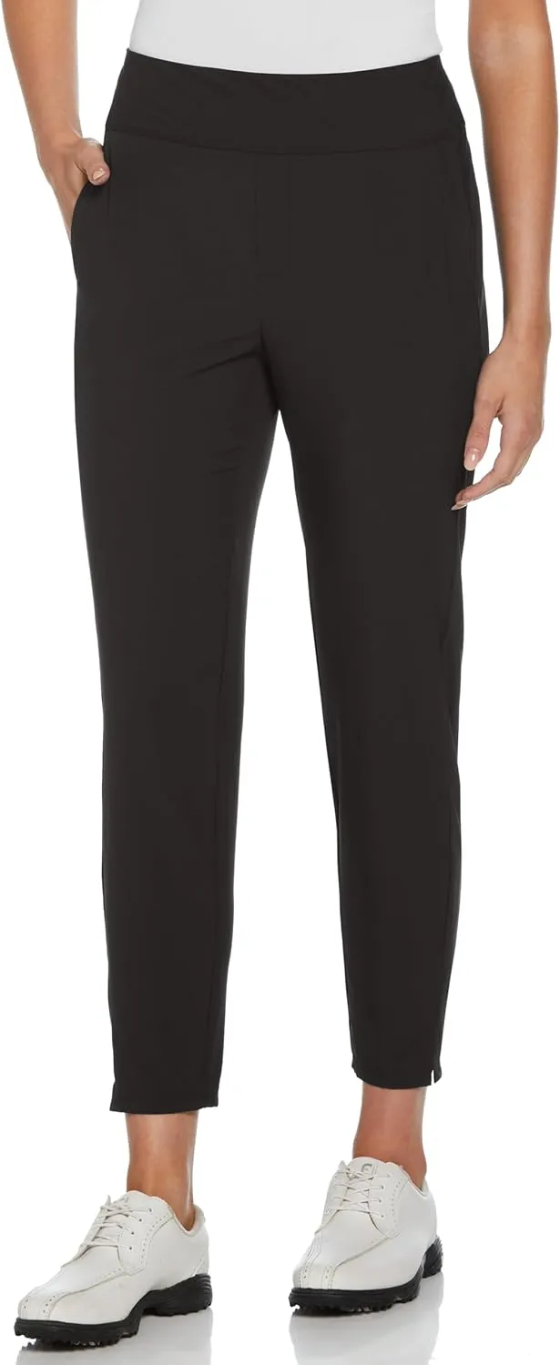 PGA TOUR Women's 27" Inseam-Stretch Woven Ankle Pants