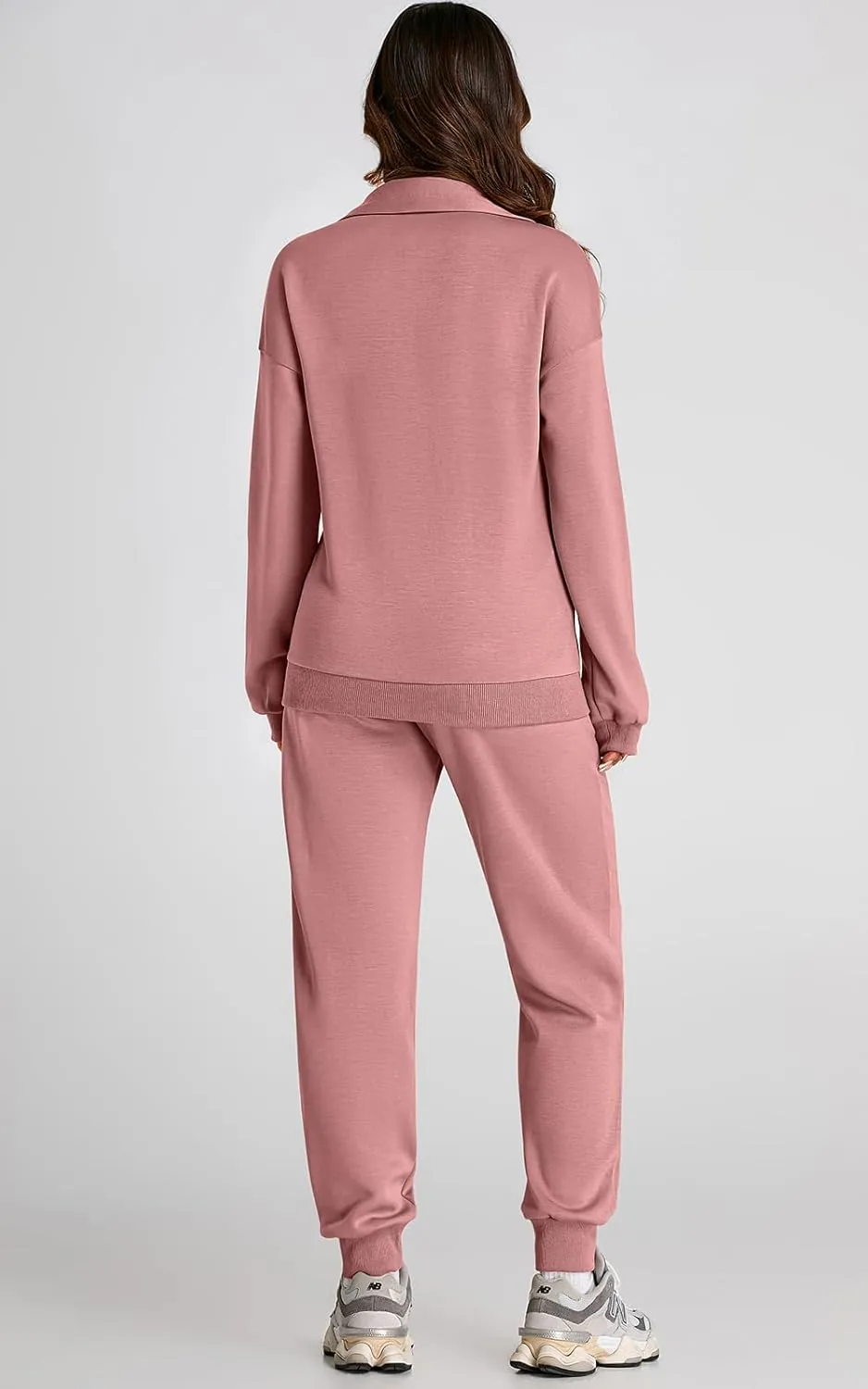 PRETTYGARDEN Long Sleeve Half Zip Sweatsuits Women 2 Piece Outfit Spring Casual Sweatshirt Sweatpants Lounge Set Tracksuit