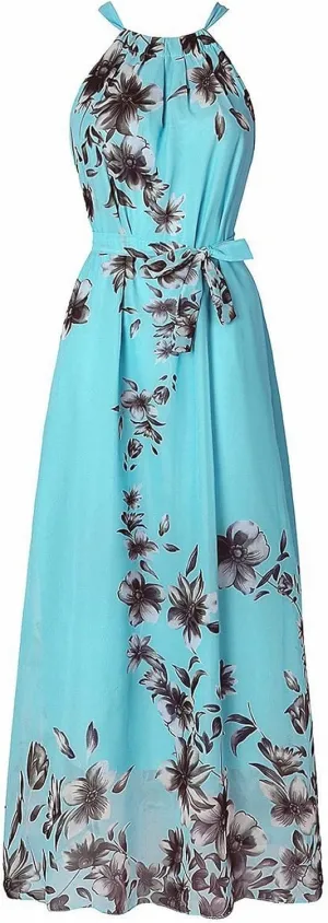 PTOLOCIF Women's Summer Bohemian Print Chiffon Women's Striped Elegant Short Sleeve Wear to Work Casual Pencil Dress with