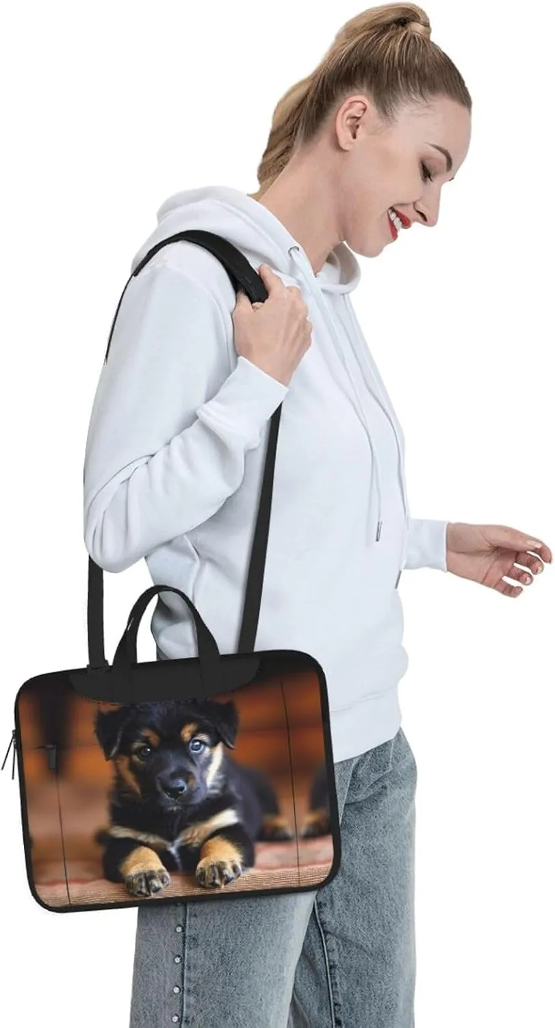 puppies dog Print Work Casual Office Laptop Shoulder Messenger Bag 13 inch 14 inch 15.6 inch