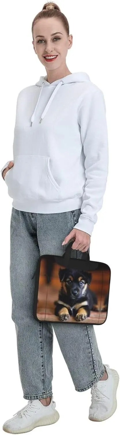 puppies dog Print Work Casual Office Laptop Shoulder Messenger Bag 13 inch 14 inch 15.6 inch