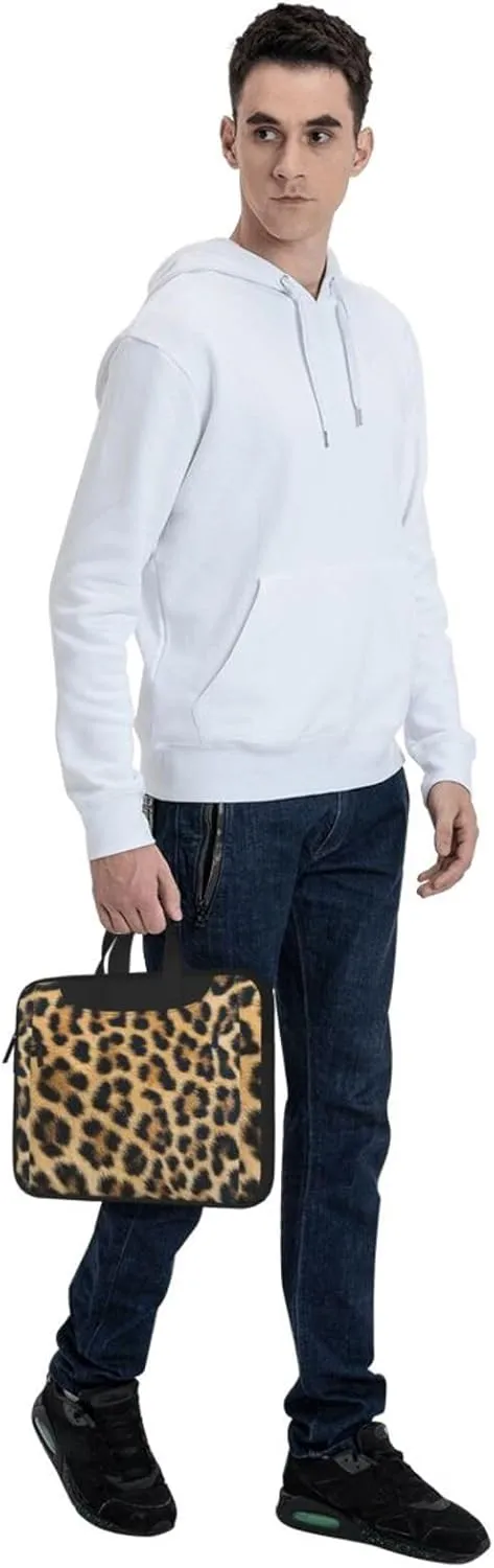 Rough Leopard print Print Work Casual Office Laptop Shoulder Messenger Bag 13 inch 14 inch 15.6 inch