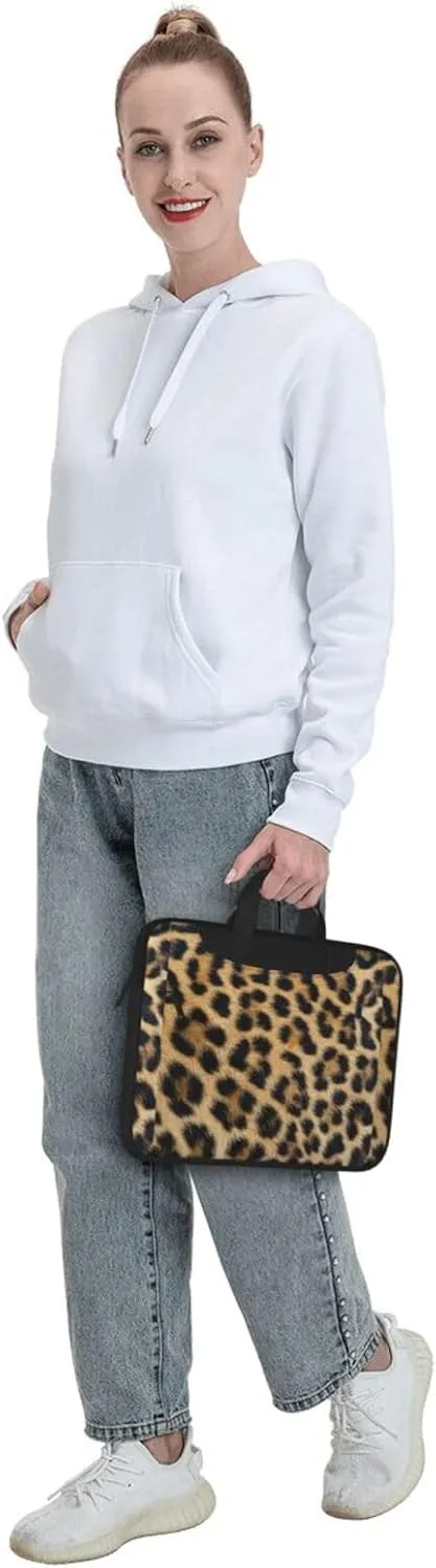 Rough Leopard print Print Work Casual Office Laptop Shoulder Messenger Bag 13 inch 14 inch 15.6 inch