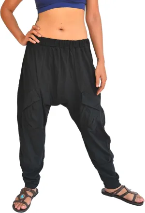 Sakoonee Casual Lounge Pants Yoga Harem Trousers Men Women 2 Pockets