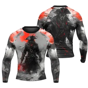 Shadow Pirate Caribbean Men's Long Sleeve Rash Guard