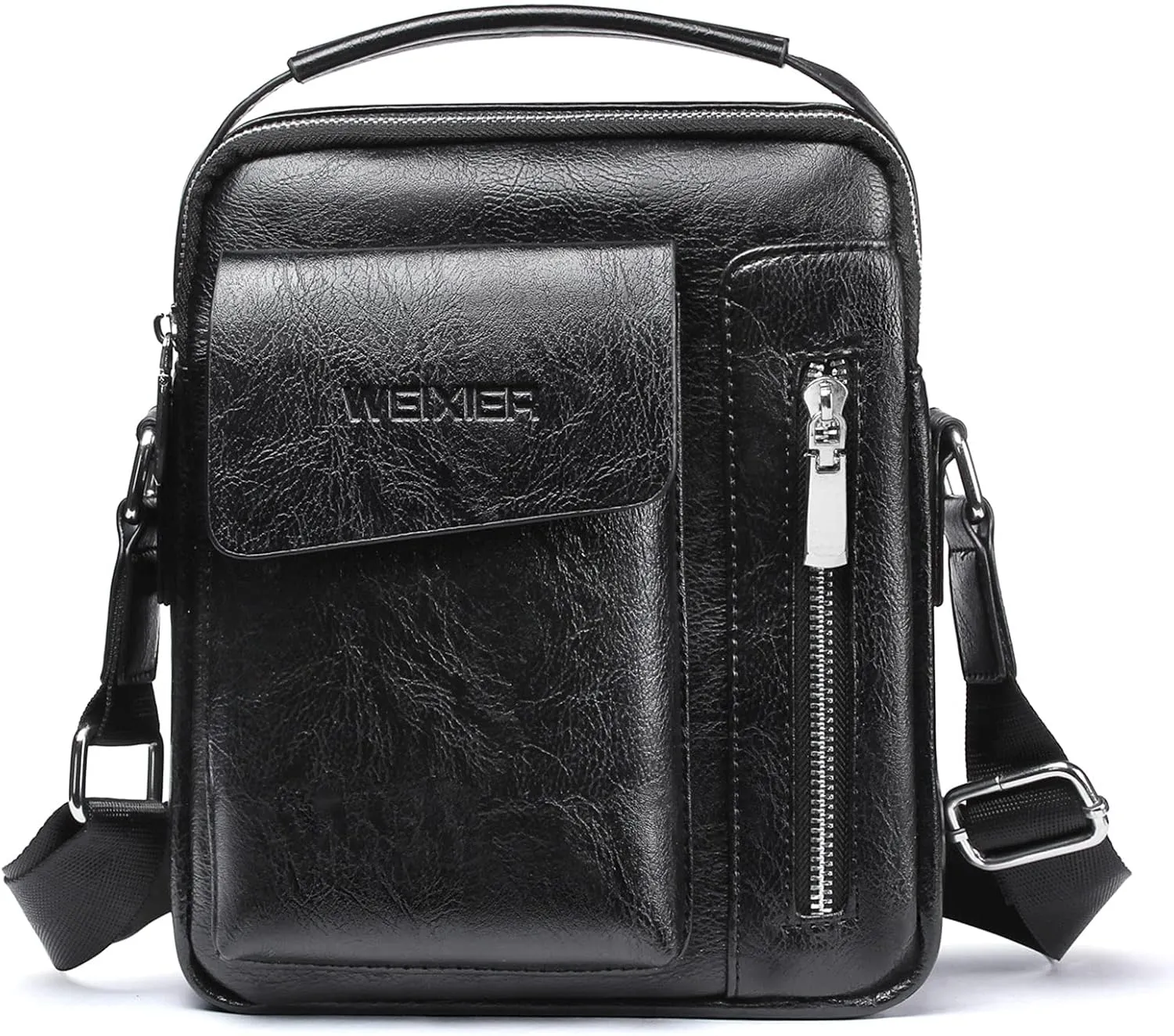 Shoulder Leather Bag Messenger Pack for Men Travel Business Work Casual Day CrossBody Handbag Bag Men's Gift