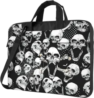 skull background Print Work Casual Office Laptop Shoulder Messenger Bag 13 inch 14 inch 15.6 inch
