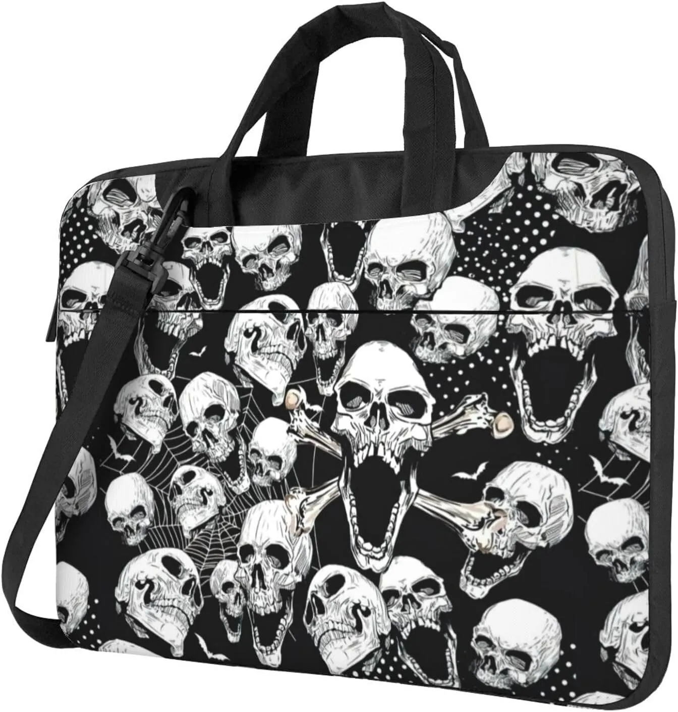 skull background Print Work Casual Office Laptop Shoulder Messenger Bag 13 inch 14 inch 15.6 inch