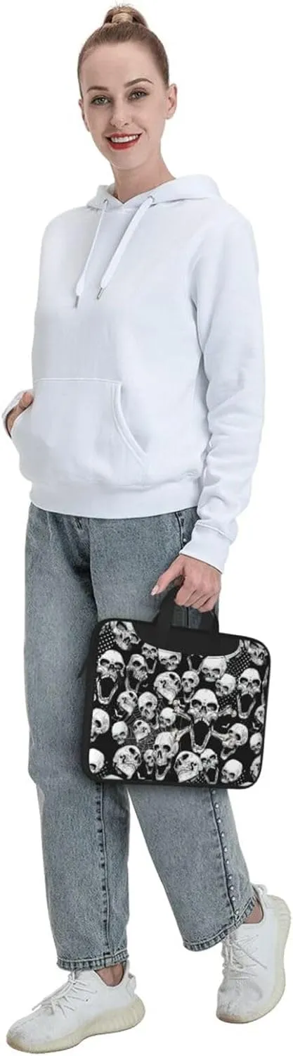 skull background Print Work Casual Office Laptop Shoulder Messenger Bag 13 inch 14 inch 15.6 inch