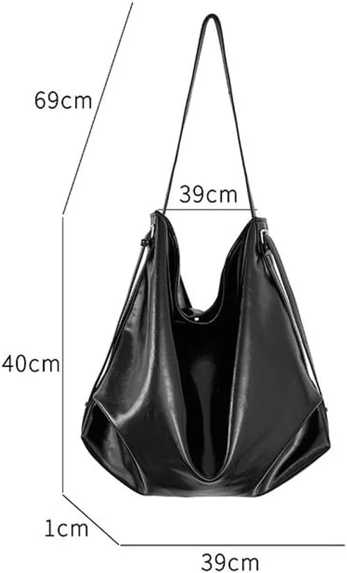 Slouchy Shoulder Bag Suede Hobo Bags for Women Retro Crossbody Purse Brown Tote Handbag Large Work Travel Satchel