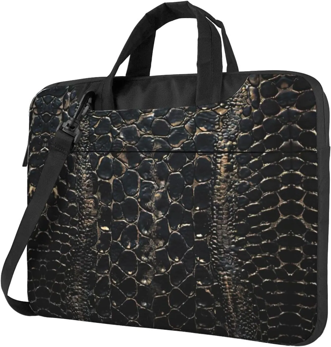 Snake Skin Print Work Casual Office Laptop Shoulder Messenger Bag 13 inch 14 inch 15.6 inch