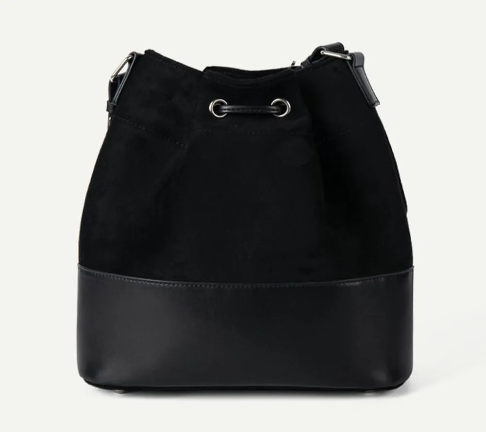 Suede Bucket Bag for Women 2025 Spring Fashion Matte Finish Shoulder Bag Crossbody Purse Work Casual Tote Handbag