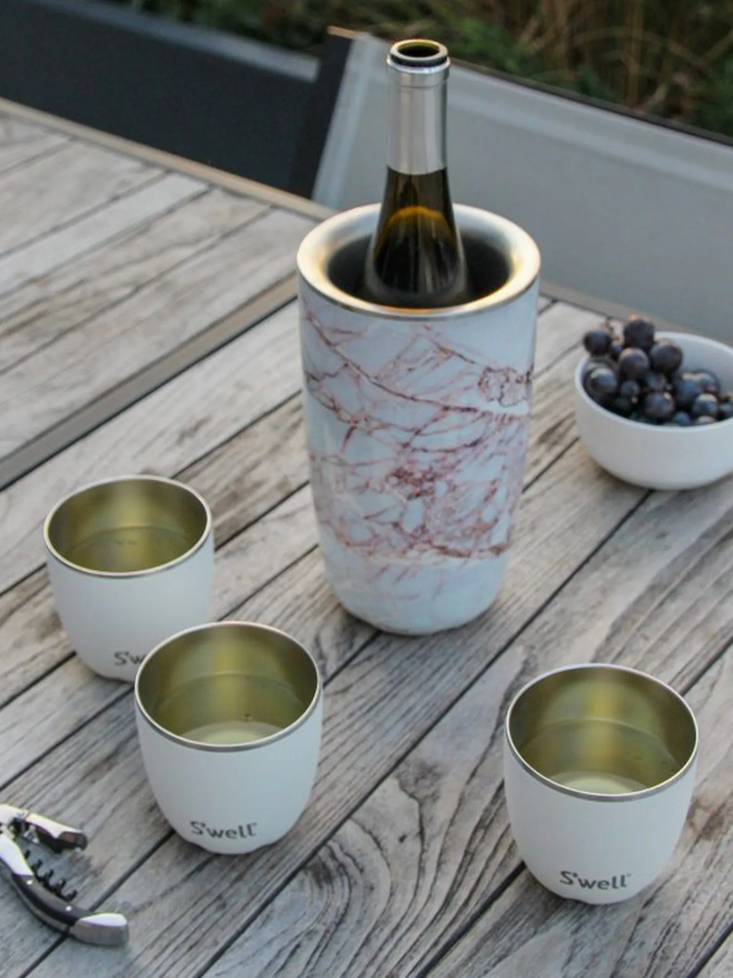 S'well Calacatta Gold Wine Chiller