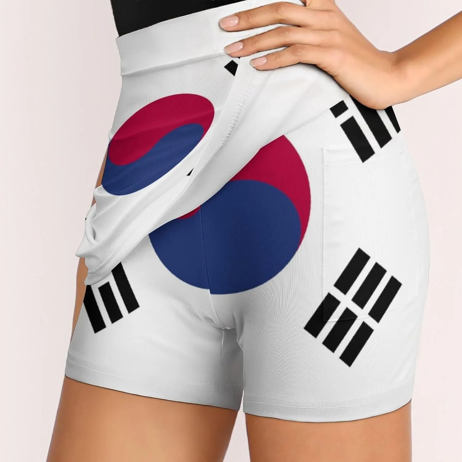 TAIZIYEAH Korean Flag Tennis Skirts for Women Athletic Golf Skorts Business