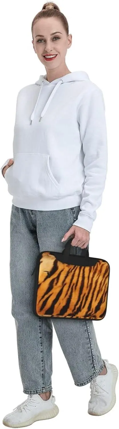 Tiger Striped Pattern Print Work Casual Office Laptop Shoulder Messenger Bag 13 inch 14 inch 15.6 inch