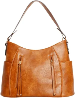 Tote Bag for Women Fashion PU Leather Hobo Shoulder Bags with Zipper for Work, Casual, Travel