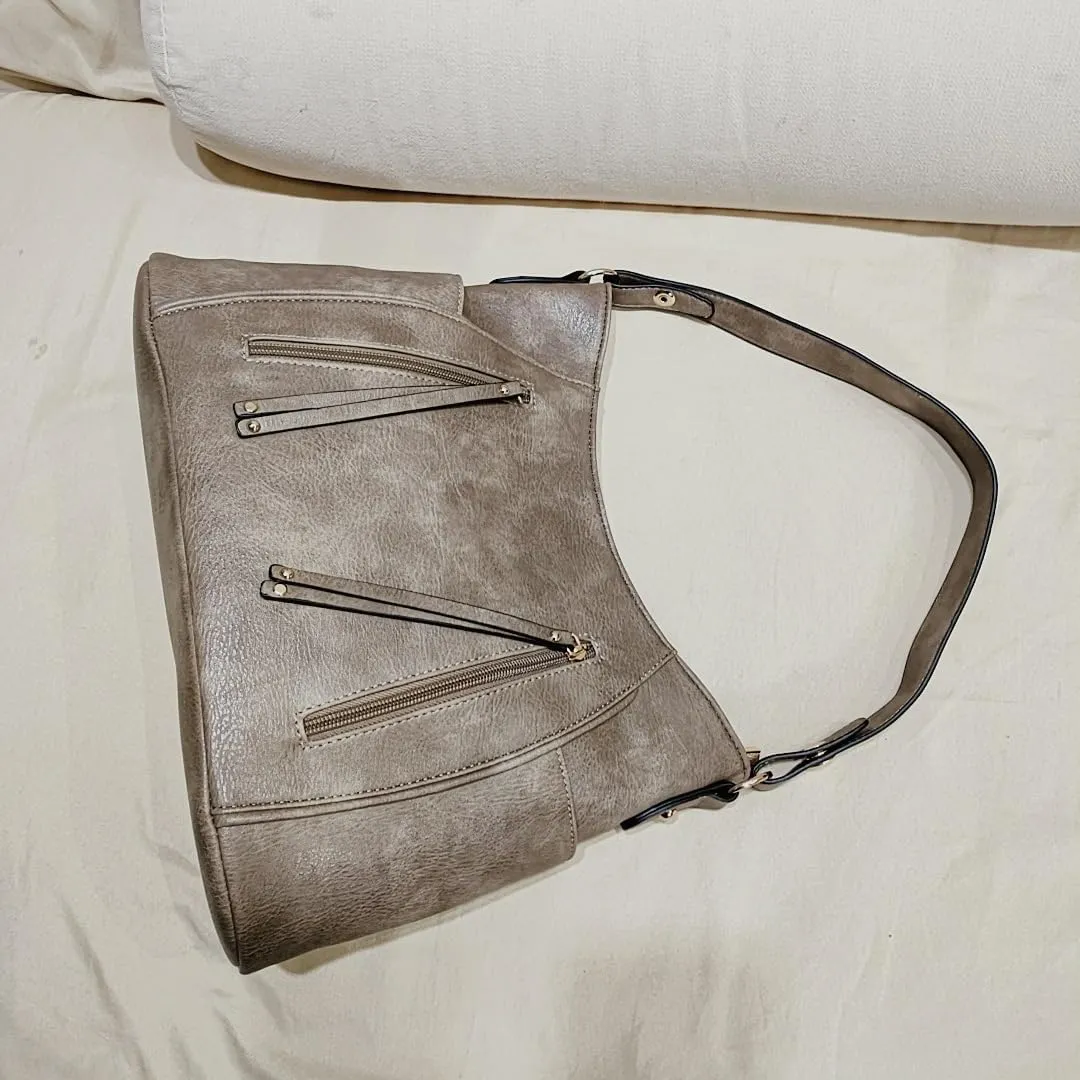 Tote Bag for Women Fashion PU Leather Hobo Shoulder Bags with Zipper for Work, Casual, Travel