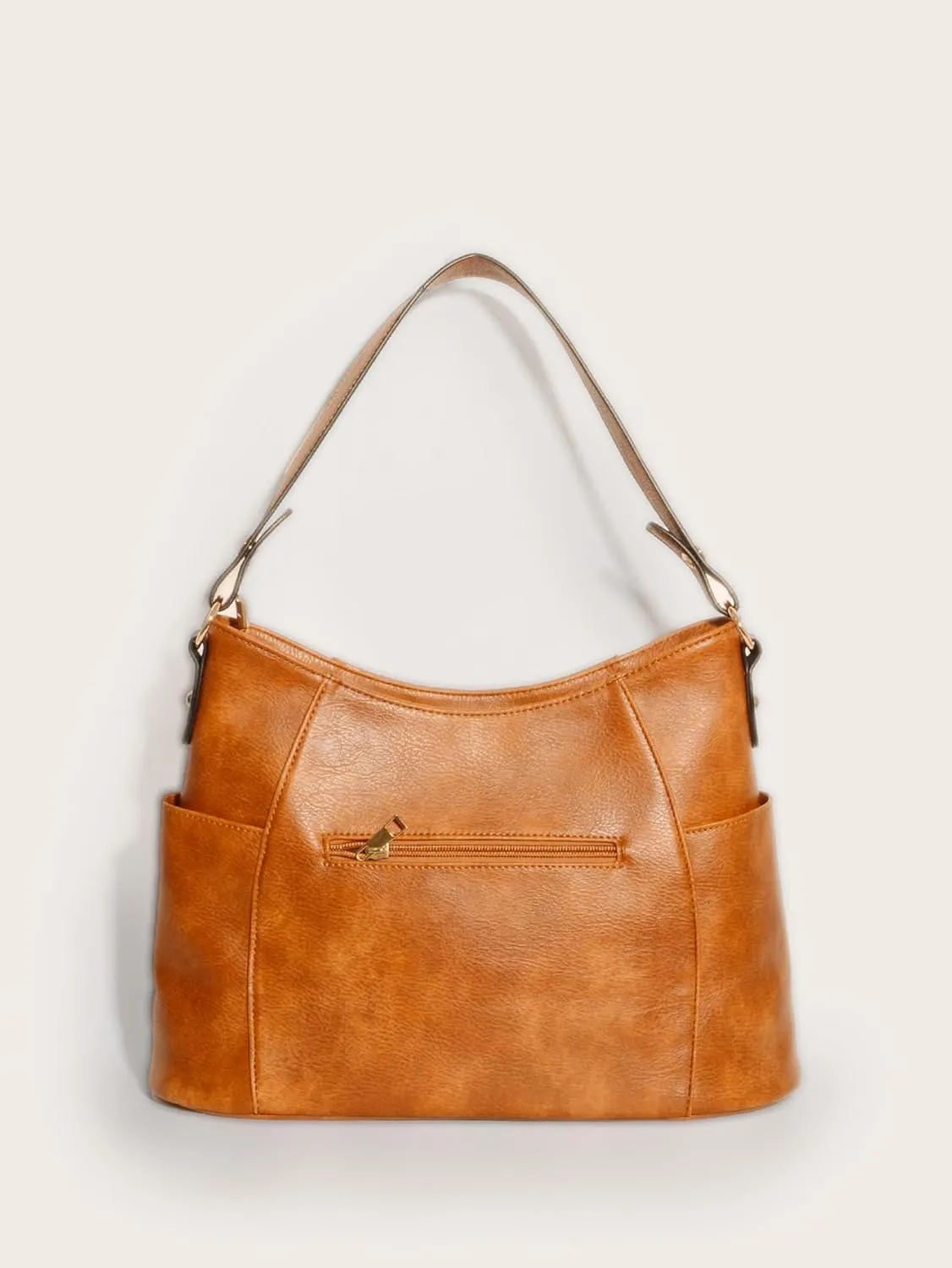 Tote Bag for Women Fashion PU Leather Hobo Shoulder Bags with Zipper for Work, Casual, Travel