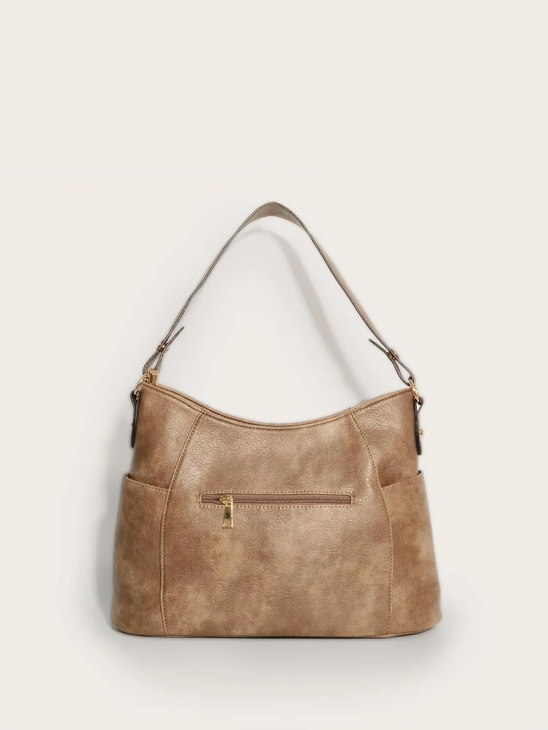 Tote Bag for Women Fashion PU Leather Hobo Shoulder Bags with Zipper for Work, Casual, Travel