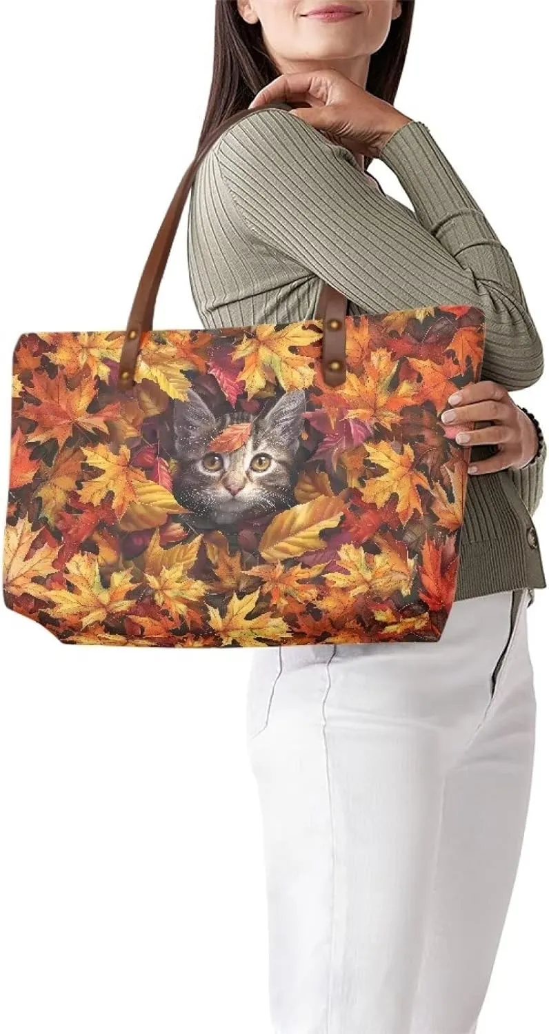 Tote Bag for Women Leather Purse and Handbags Ladies Top-handle Shoulder Bags for Work, Casual, Travel