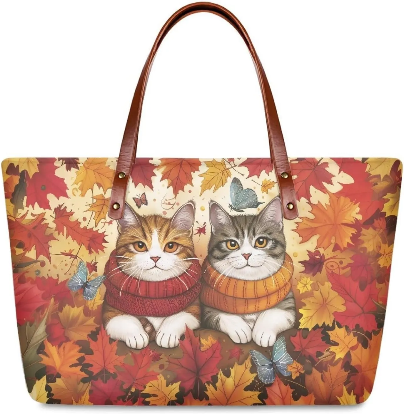 Tote Bag for Women Leather Purse and Handbags Ladies Top-handle Shoulder Bags for Work, Casual, Travel