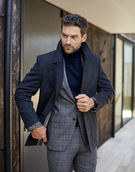 Wanaka Roll Neck Merino - Navy