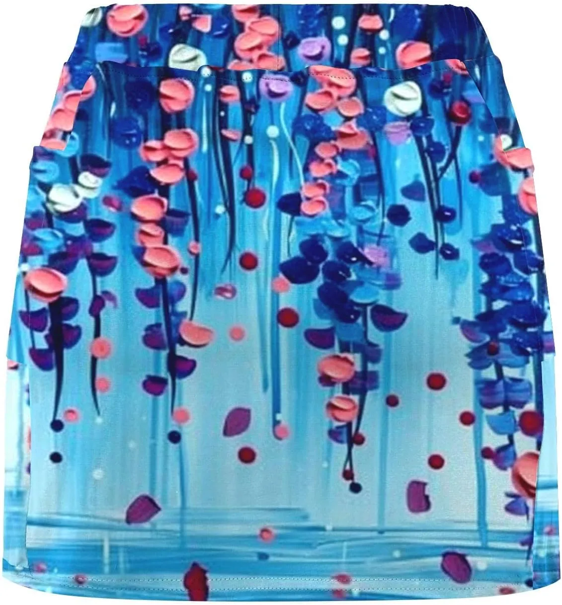 Women's Sports Skorts Floral Print Running Exercise Yoga Mini Skirt Workout Gym Athletic 2 in 1 Tennis Shorts Activewear 2024