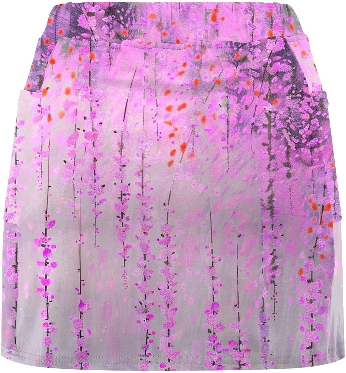 Women's Sports Skorts Floral Print Running Exercise Yoga Mini Skirt Workout Gym Athletic 2 in 1 Tennis Shorts Activewear 2024